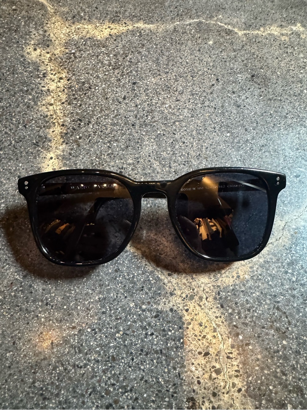 Warby Parker Black Rosie Women's Sunglasses - Square Frame